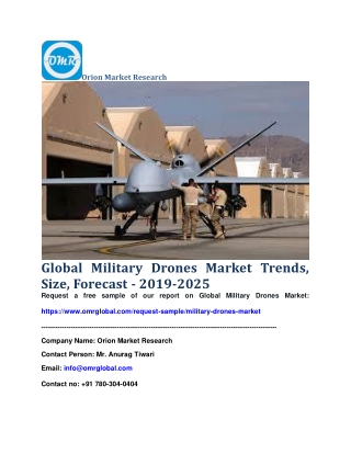 Global Military Drones Market Trends, Size, Forecast - 2019-2025