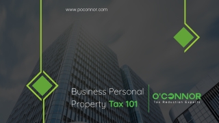 Business Personal Property Tax 101
