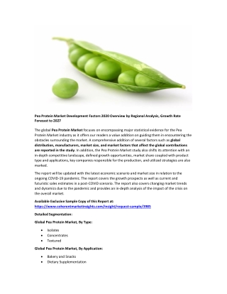 Pea Protein Market