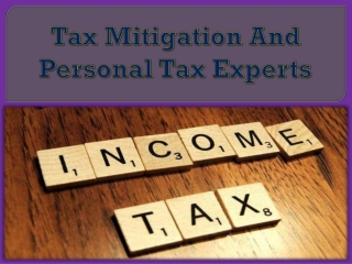 Tax Mitigation And Personal Tax Experts