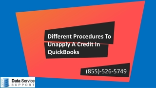 How do I unapply a credit in QuickBooks thoroughly explained?