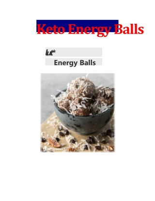 Keto Energy Balls