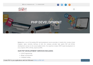 php web development company seattle