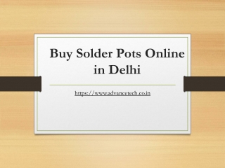 Buy Solder Pots Online in India at Best Prices