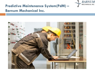 Predictive Maintenance System | Process Systems | Barnum Mechanical Inc.
