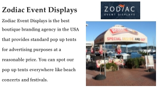 Standard Pop Tents | Boutique Branding Agency USA