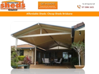 Affordable Sheds: Cheap Sheds Brisbane