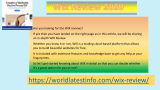 wix review 2020