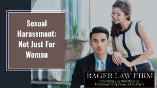 Sexual Harassment: Not Just For Women