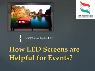 How LED Screens are Helpful for Events?