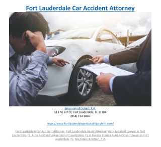 Fort Lauderdale Car Accident Attorney
