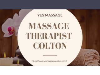 Massage Therapist Colton