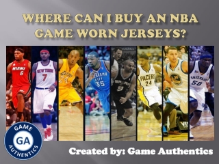 Where can I buy an NBA Game Worn Jerseys?