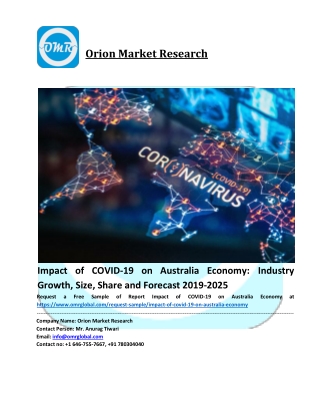 Impact of COVID-19 on Australia Economy Size, Share, Analysis, Industry Report and Forecast to 2025