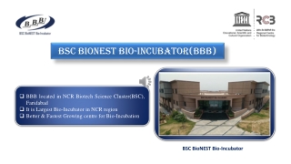 BioNEST scheme – A boon for Bio-entrepreneurs