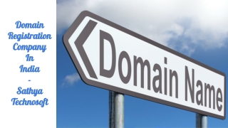 Domain Registration Company In India - Sathya Technosoft