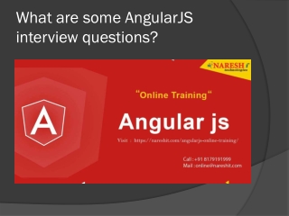 What are some AngularJS interview questions?