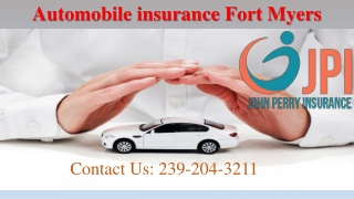Automobile insurance Fort Myers