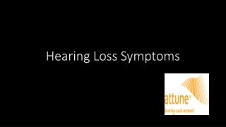 Hearing Loss Symptoms