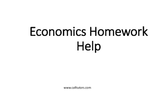 Economics Homework Help