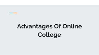 Benefits Of Online College Classes