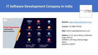 IT Software Development Company in India