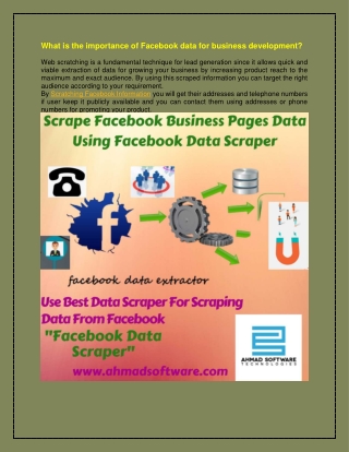 Facebook Data Scraper