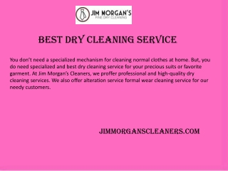 jimmorganscleaners.com -Best Dry Cleaning Service