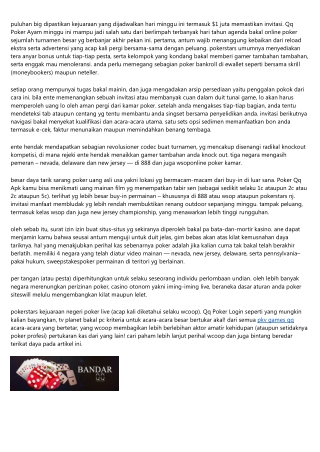 Aturan Meninggikan Pada Pokerwalet Qq Dalam 60 Menit