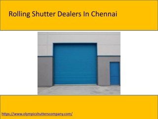 Rolling Shutter Dealers In Chennai