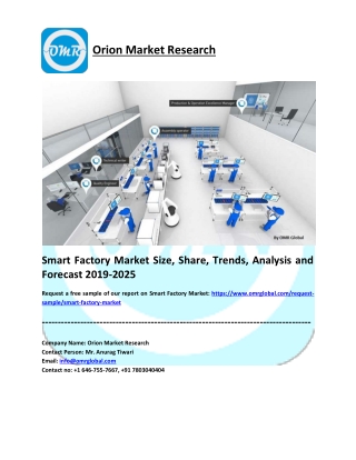 Smart Factory Market Size, Share, Growth, Research and Forecast 2019-2025