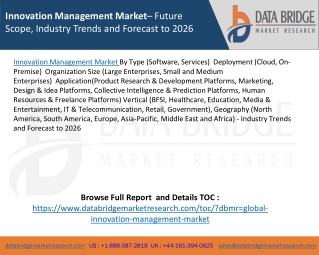 Innovation Management Market– Future Scope, Industry Trends and Forecast to 2026