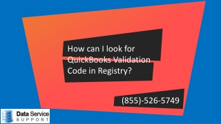 QuickBooks Validation Code in Registry! Handle with care