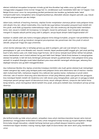 Belajar Kimia Sma Lebih Menggembirakan Bersama Permainan Rate Of Reaction