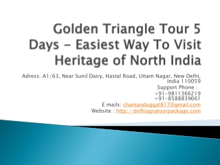 Golden Triangle Tour 5 Days - Easiest Way To Visit