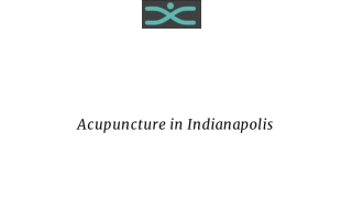 Acupuncture in Indianapolis