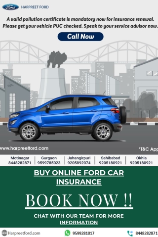 Buy online Ford car insurance