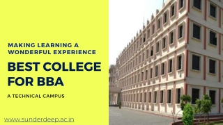 Top BBA Colleges in Ghaziabad  |  Sunderdeep Group of Institutions