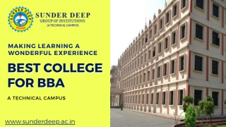 Top BBA Courses Ghaziabad | Admissions Open |  Sunderdeep Group of Institutions