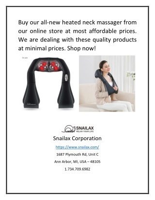 Neck Massager | Snailax.com