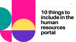 10 things to include in the human resources portal