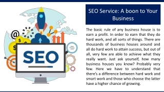 SEO Service: A boon to Your Business