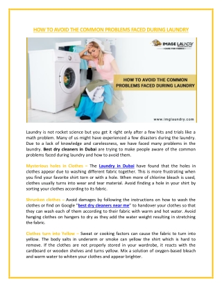 Laundry in Dubai | Cheap Laundry Near Me