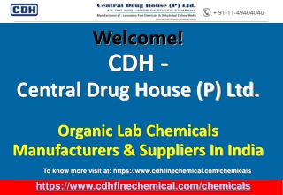 Laboratory Chemicals Manufacturers India-CDH