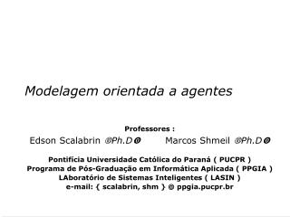 Modelagem orientada a agentes