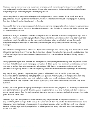 12 Stats About joker tembak ikan to Make You Look Smart Around the Water Cooler