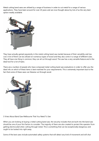 10 Things Your Competitors Can Teach You About Bandsaws Darwin