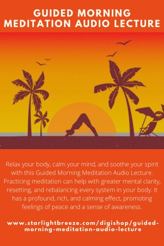 Guided Morning Meditation Audio Lecture - Digishop - Starlight Breeze Guided Meditations