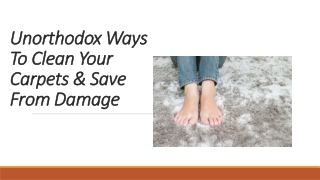 unorthodox ways to clean your carpets and save from damage