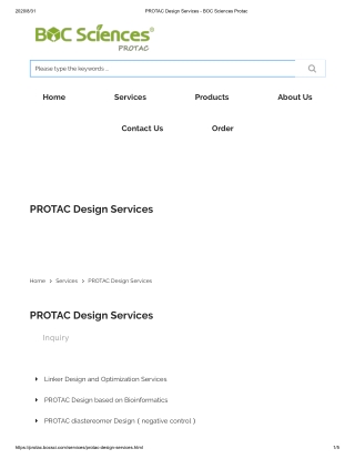 PROTAC Design Services
